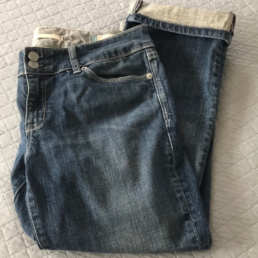 Gap cropped boyfriend jeans sz 8